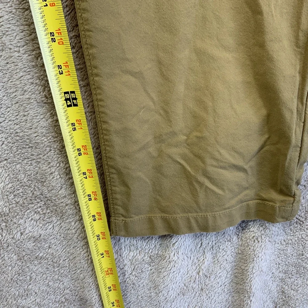 Orvis Khaki Brown Pants Men's Sz 38x30 Cotton Nylon Lycra Hiking Camping EUC